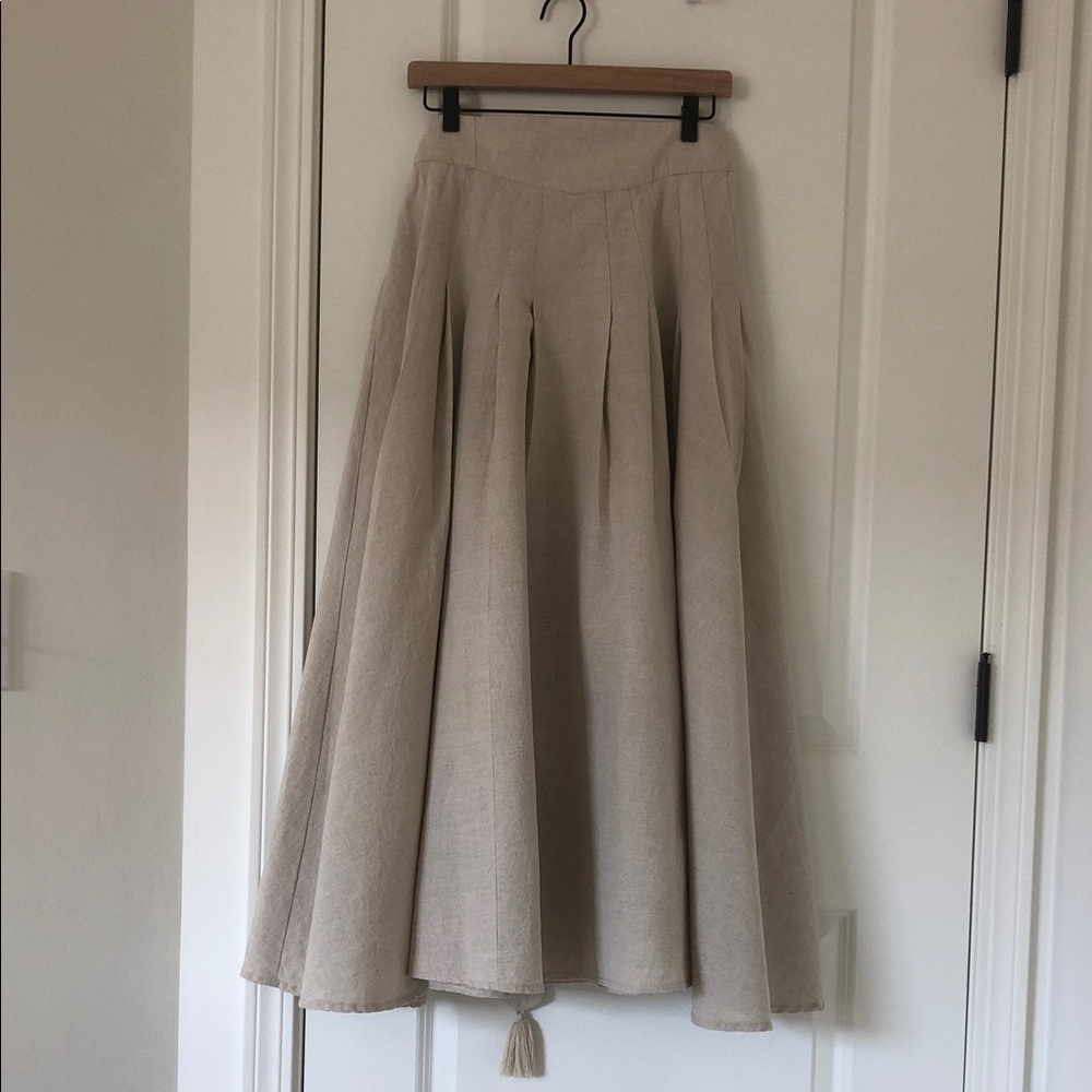 NEW Voriagh Vineta Linen Maxi Skirt